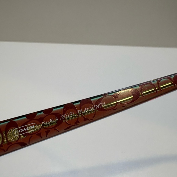 Coach Eyeglasses Frames Noala 2019 Burgundy - Picture 7 of 10